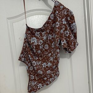 Free People Something Bout You One Shoulder Bodysuit